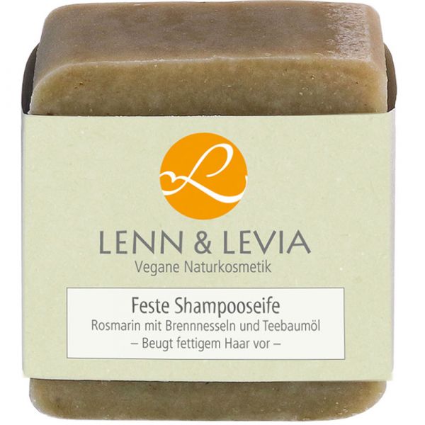 Lenn & Levia Festes Shampoo Rosmarin mit Brennnesseln und Teebaumöl