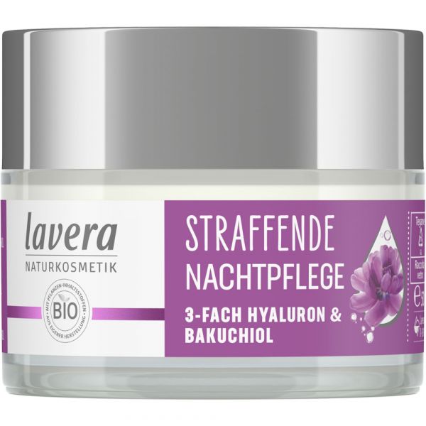 Lavera STRAFFENDE NACHTPFLEGE 3-fach Hyaluron & Bakuchiol