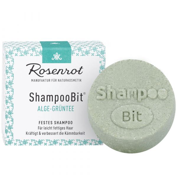 Rosenrot Festes Shampoo Alge-Grüntee