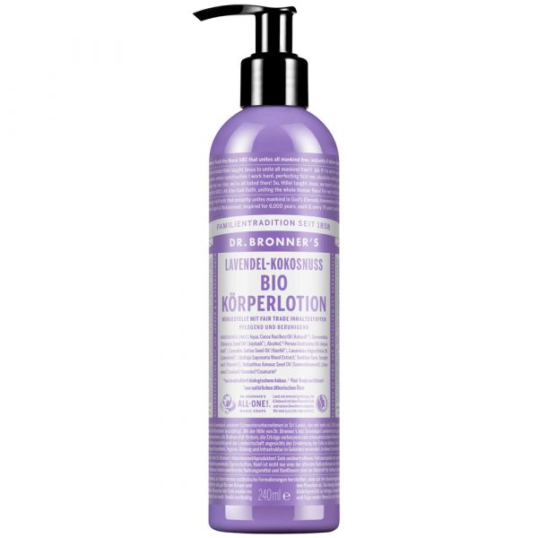 Dr. Bronner´s Bio Körperlotion Lavendel Kokosnuss