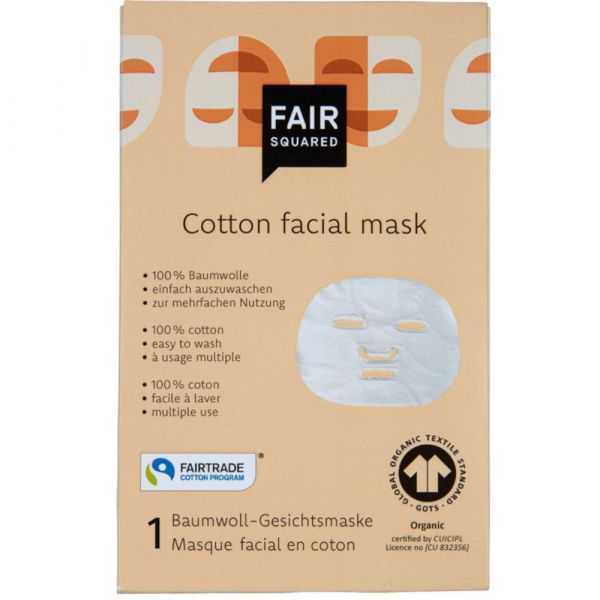 Fair Squared Baumwoll-Gesichtsmaske