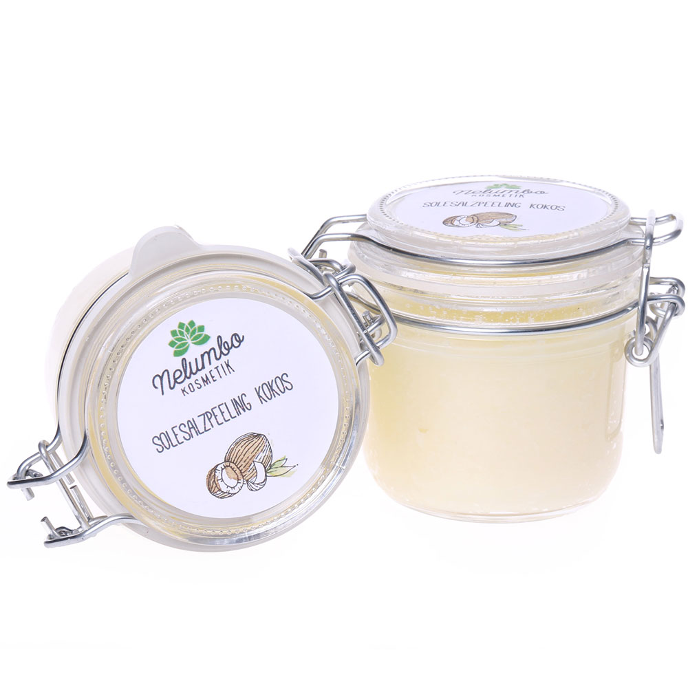 Nelumbo Cosmétique Gommage au sel de coco 250g 250 g - Exfoliant pour le corps