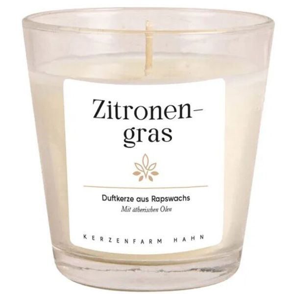 Kerzenfarm Hahn Duftkerze im Glas Zitronengras