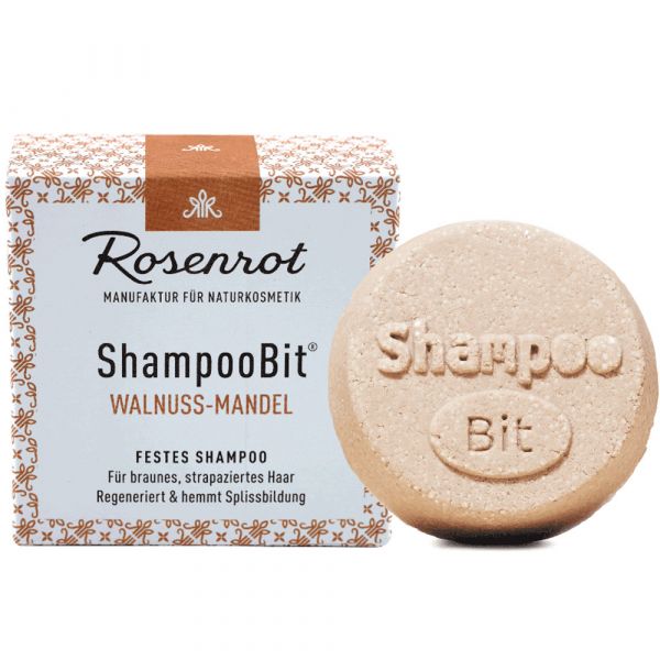 Rosenrot festes Shampoo Walnuss-Mandel