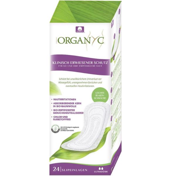 Organyc Slipeinlagen flach 24 Stück Organyc Slipeinlagen flach 24 Stück
