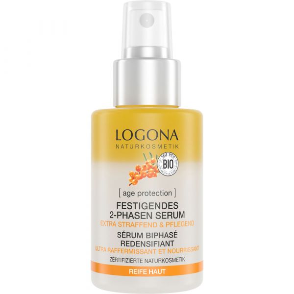 Logona AGE PROTECTION festigendes 2-Phasen-Serum extra straffend & pflegend Bio-Sanddorn & Natürlich Logona AGE PROTECTION festigendes 2-Phasen-Serum extra straffend & pflegend Bio-Sanddorn & Natürlich