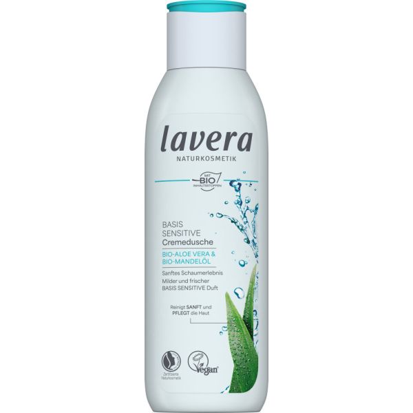 Lavera Cremedusche basis sensitive Bio-Aloe Vera & Bio-Mandelöl