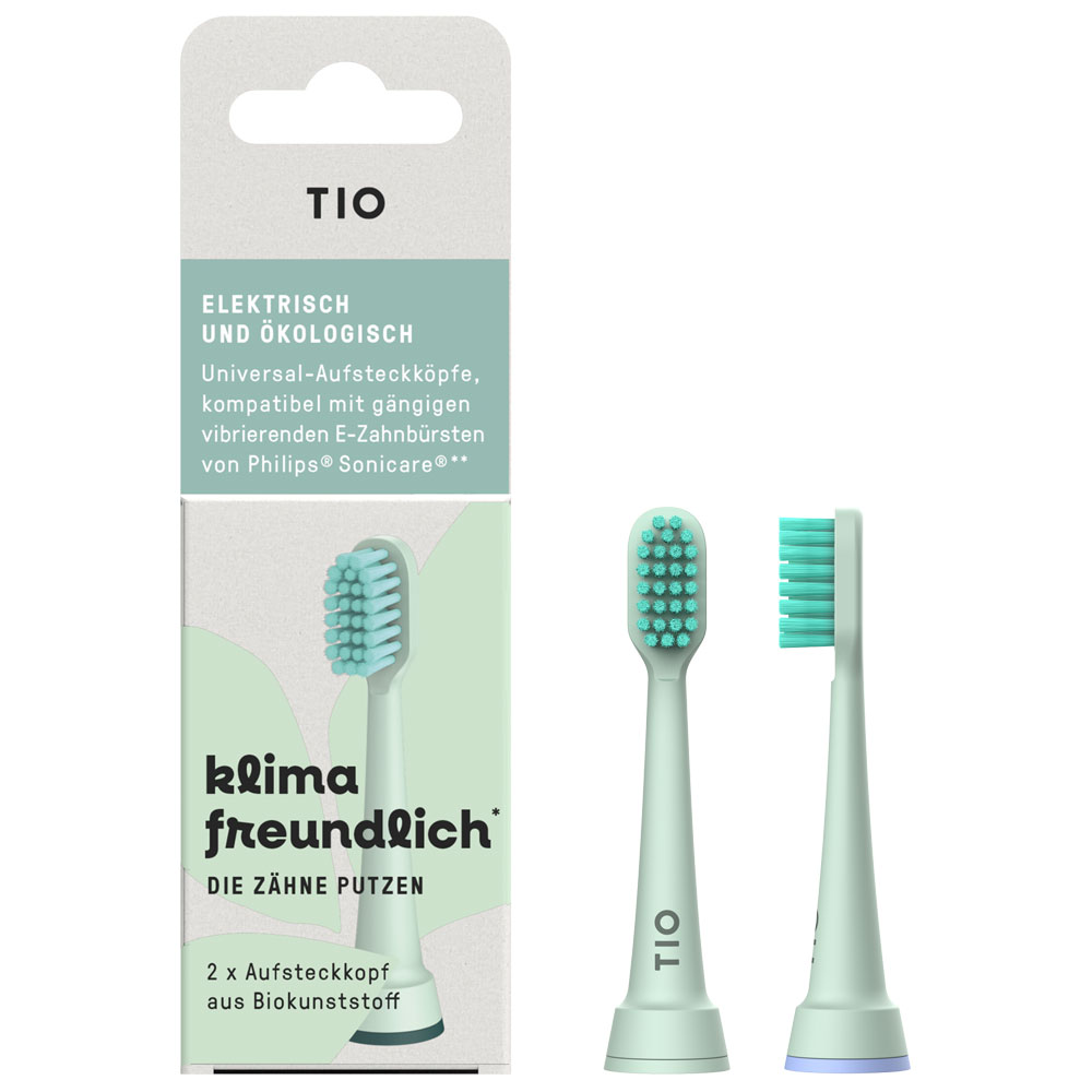 Tio TIOSONIK Têtes de brosse universelles à base de plantes pour brosses à de... - Brosses à dents