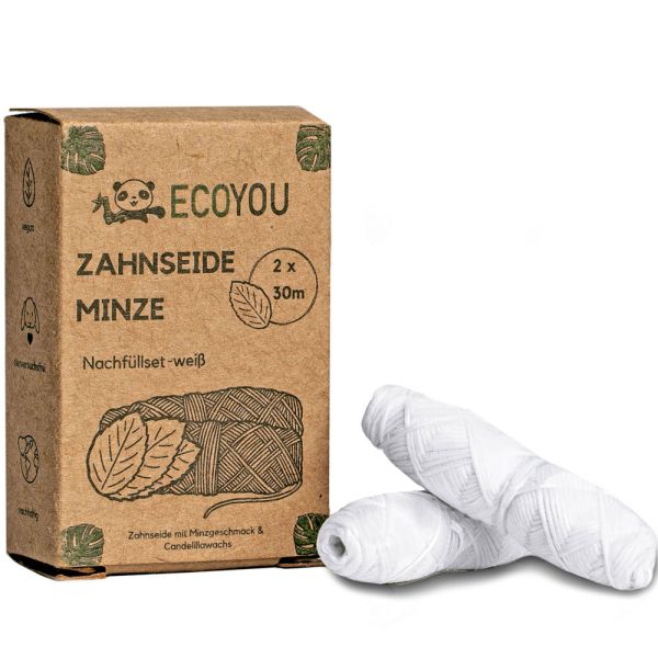 EcoYou Zahnseide weiss 60m