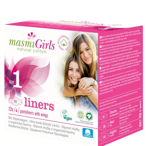 Masmi Bio Slipeinlagen Girls 1 Masmi Bio Slipeinlagen Girls 1