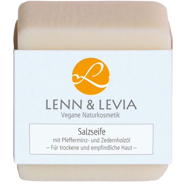 Lenn & Levia Salzseife mit Pfefferminz und Zedernholzöl Lenn & Levia Salzseife mit Pfefferminz und Zedernholzöl