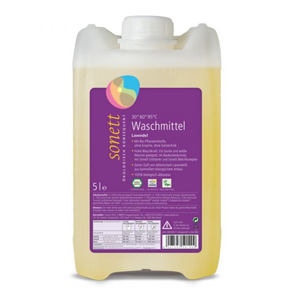 Sonett Flüssigwaschmittel Lavendel 5 Liter