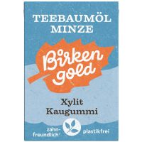 Birkebgold Natur Kaugummi Teebaumöl Minze