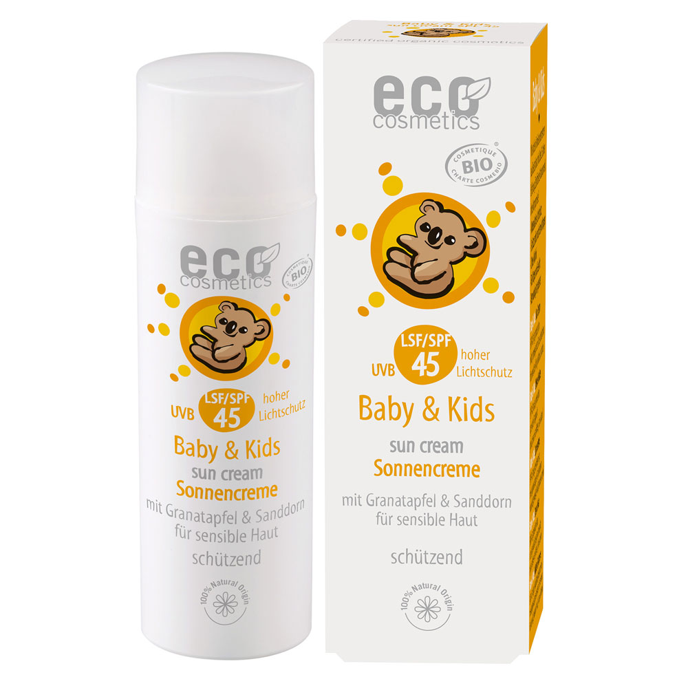 Eco Cosmetics Baby & Kids Crème solaire FPS 45 50 ml - Soins solaires