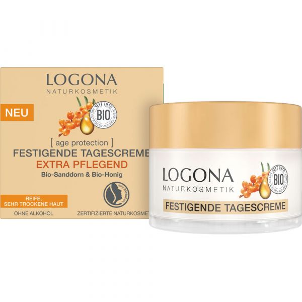 Logona AGE PROTECTION festigende Tagescreme extra pflegend Bio-Sanddorn & Bio-Honig Logona AGE PROTECTION festigende Tagescreme extra pflegend Bio-Sanddorn & Bio-Honig
