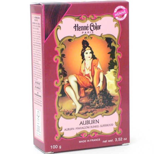 Henné Color Mahagoni auburn Henna Pulver dunkel