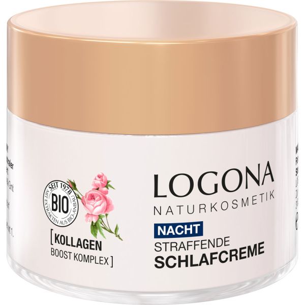 Logona Straffende Schlaf-Creme Bio-Rosenextrakt & Bio-Apfelsamenextrakt