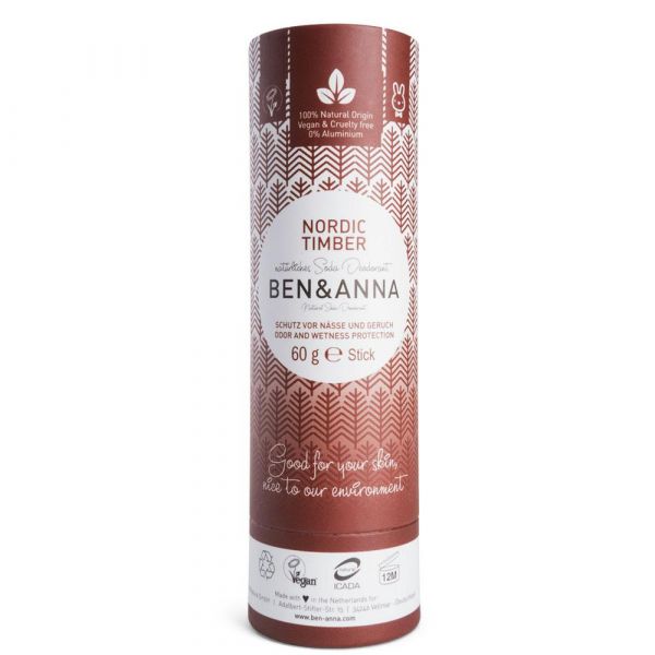 Ben & Anna Deodorant Papertube Nordic Timber