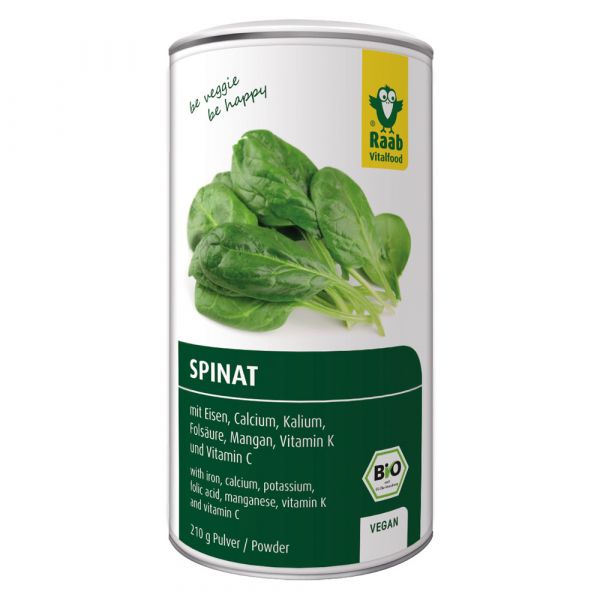 Raab Vitalfood Spinat Pulver 210g Raab Vitalfood Spinat Pulver 210g