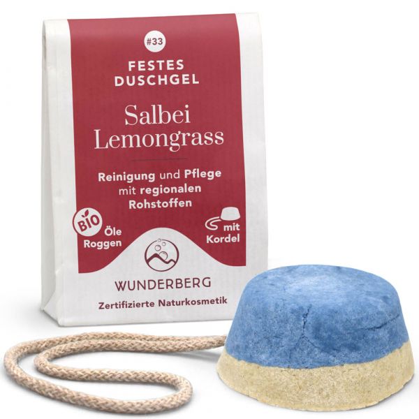 Wunderberg Festes Duschgel Salbei Lemongrass