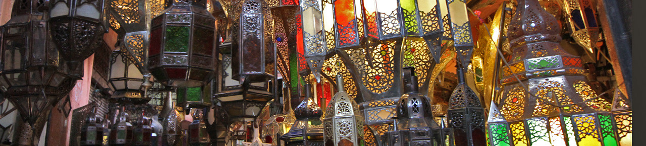 Marokkanische Kultur Basar Lampen