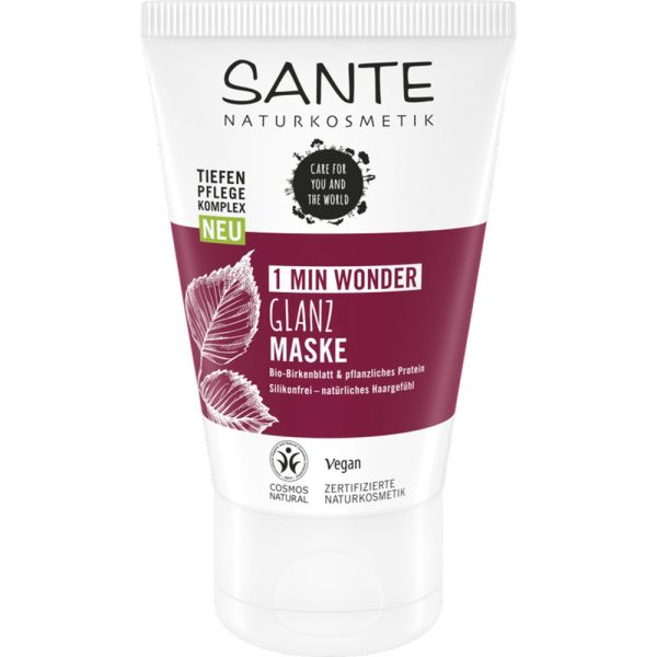Sante 3Min Glanz Maske Bio-Birkenblatt & pflanzliches Protein Sante 3Min Glanz Maske Bio-Birkenblatt & pflanzliches Protein