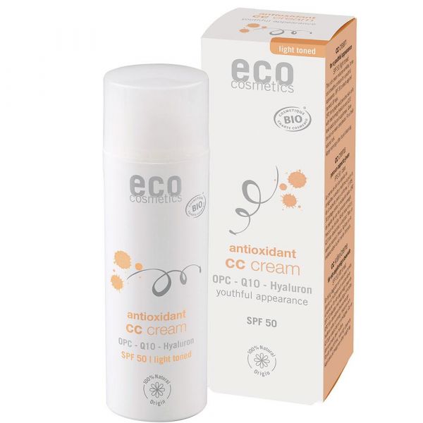 Eco Cosmetics CC Creme getönt LSF 50 hell