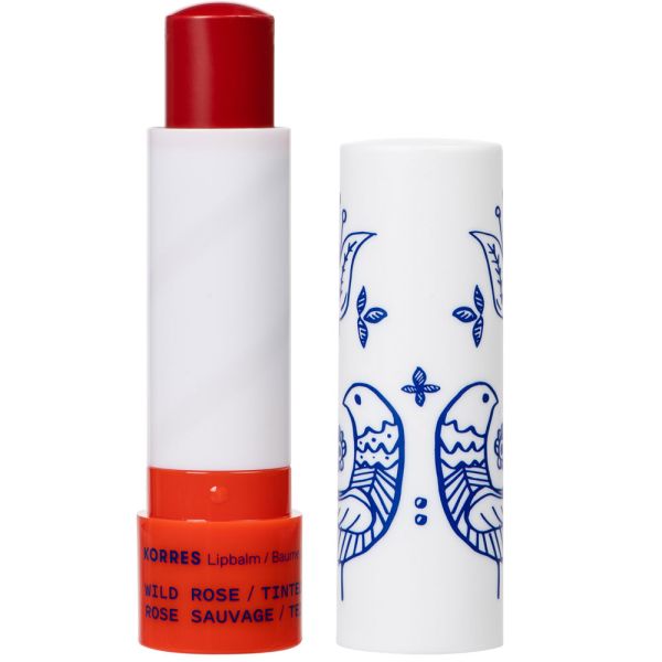 Korres WILD ROSE Lip Balm getönt red