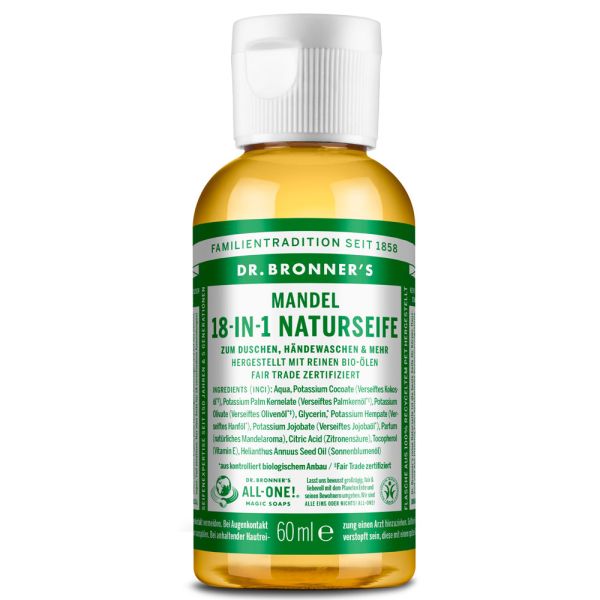 Dr. Bronner´s 18-IN-1 Naturseife Mandel 60ml