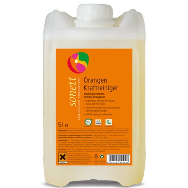 Sonett Orangen Kraft Reiniger 5 Liter