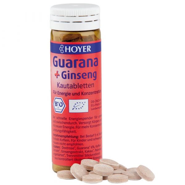 Hoyer Guarana & Ginseng Kautabletten Hoyer Guarana & Ginseng Kautabletten