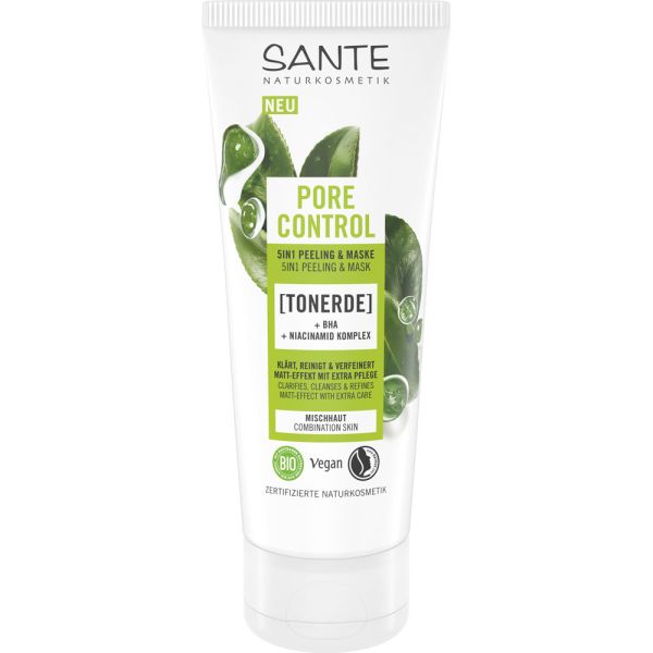 Sante Pore Control 5in 1 Peeling & Maske Tonerde BHA & Niacinamid Komplex