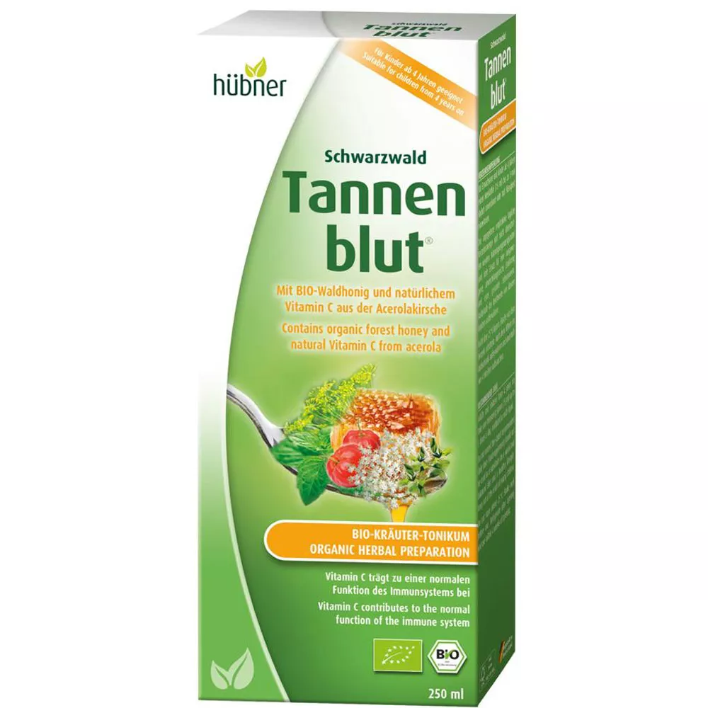  Hübner Tannenblut Tonique aux herbes bio avec miel