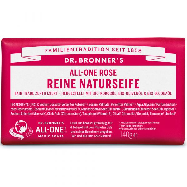 Dr. Bronners Reine Naturseife Rose