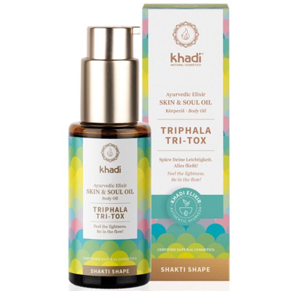Khadi KÖRPERÖL AYURVEDISCHE ELIXIER SKIN & SOUL TRIPHALA TRI-TOX Khadi KÖRPERÖL AYURVEDISCHE ELIXIER SKIN & SOUL TRIPHALA TRI-TOX