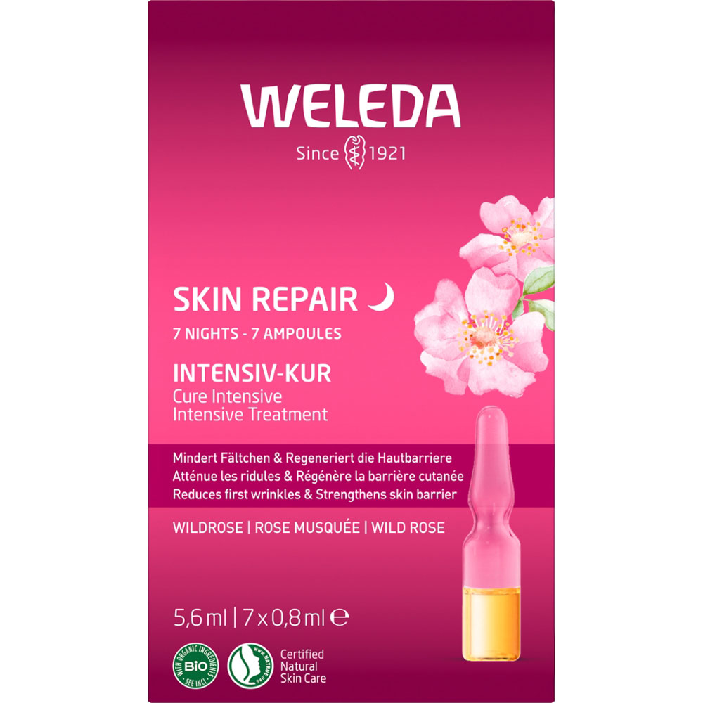 WELEDA Cure intensive de réparation de la peau 7 ampoules 5.6 ml - Cures
