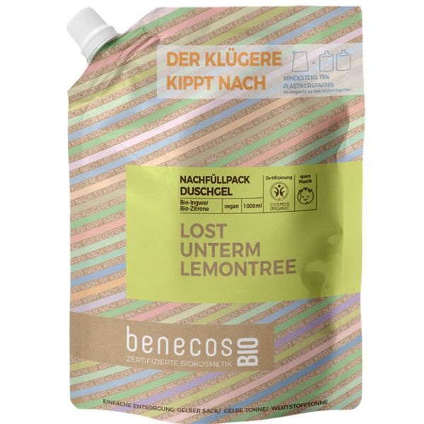 Benecos Duschgel Ingwer Zitrone 1 Liter Refill