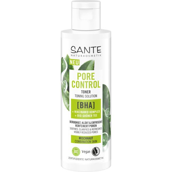 Sante Pore Control Toner BHA Niacinamid Komplex & Grüner Tee