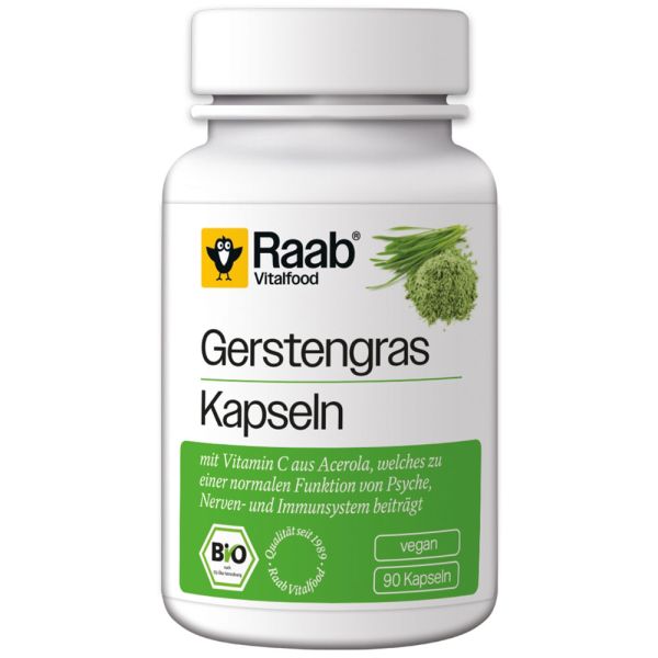 Raab Vitalfood Gerstengras Kapseln bio Dose
