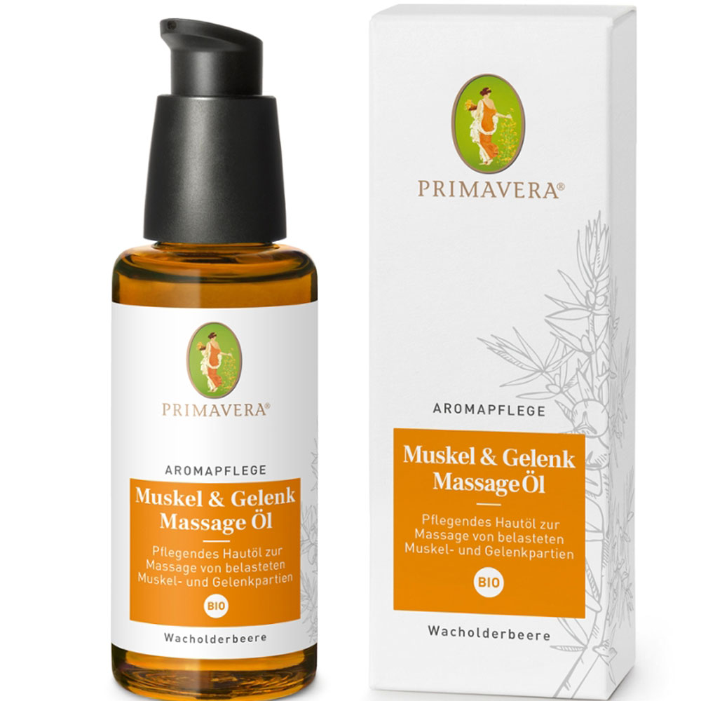 Primavera Soins aromatiques Muscles & ; Huile de massage bio pour les articulations