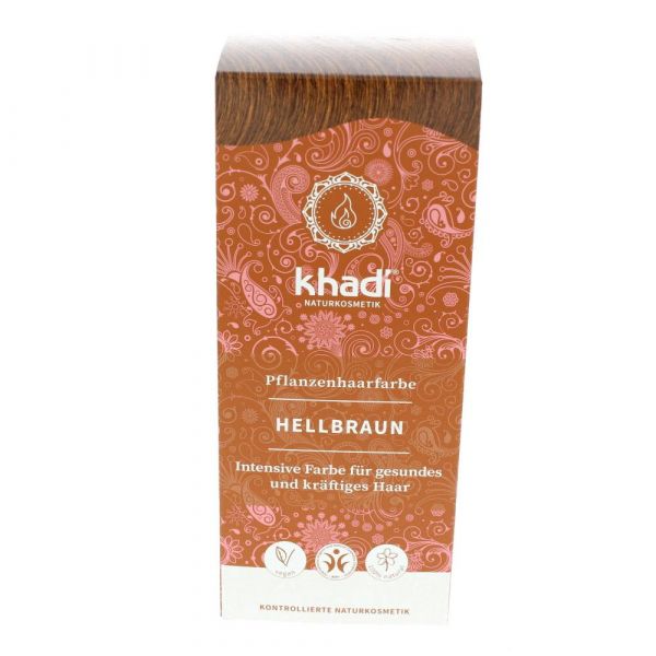 Khadi Pflanzenhaarfarbe Hellbraun