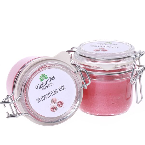 Nelumbo Kosmetik Salzpeeling Rose 250g