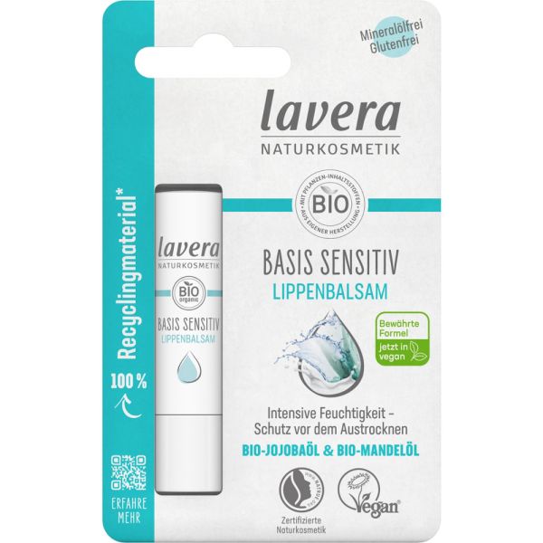 Lavera basis sensitiv LIPPENBALSAM Bio-Jojobaöl & Bio-Mandelöl