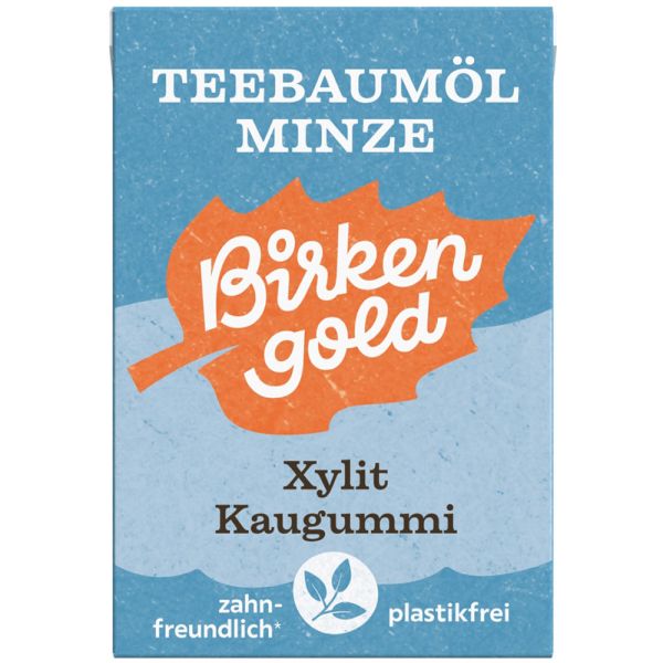 Birkebgold Natur Kaugummi Teebaumöl Minze Birkebgold Natur Kaugummi Teebaumöl Minze