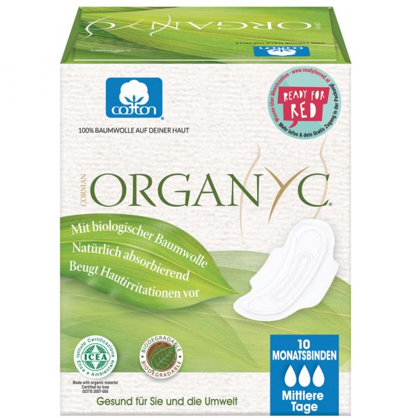 Organyc Damenbinden Tag Flügeln 10 Stück Organyc Damenbinden Tag Flügeln 10 Stück