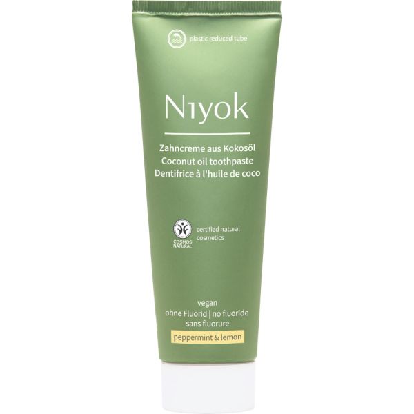 Niyok Zahncreme Pfefferminze & Zitrone ohne Fluorid