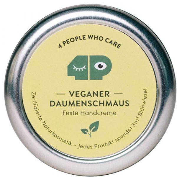 4 people who care Veganer Daumenschmaus feste Handcreme 30g 4 people who care Veganer Daumenschmaus feste Handcreme 30g