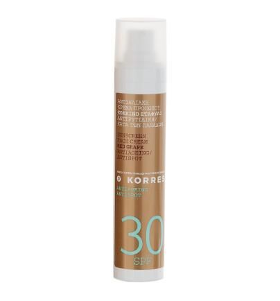 Korres Red Grape SPF 30 Anti-Dark-Spot Sonnencreme für das Gesicht Korres Red Grape SPF 30 Anti-Dark-Spot Sonnencreme für das Gesicht