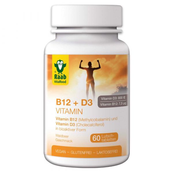 Raab Vitalfood Vitamin B12 + D3 Tabletten Raab Vitalfood Vitamin B12 + D3 Tabletten