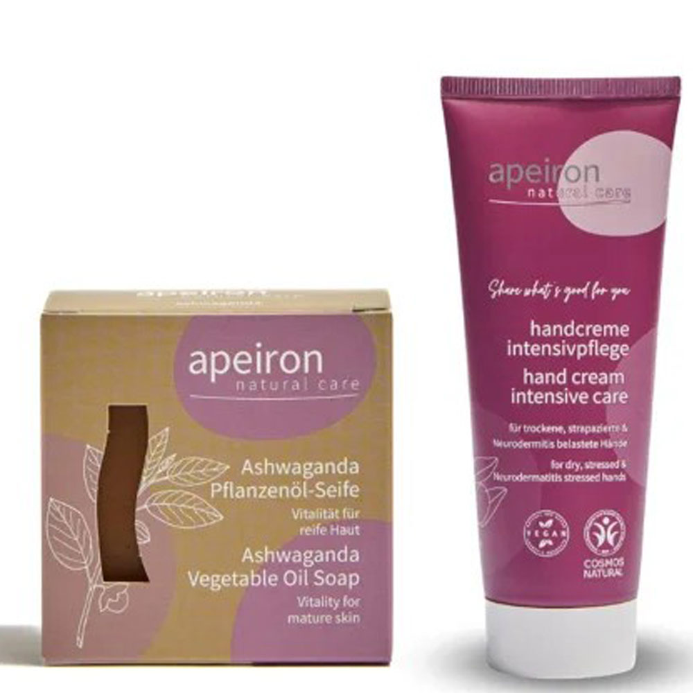 Coffret cadeau Apeiron soins ayurvédiques - Crème pour les mains